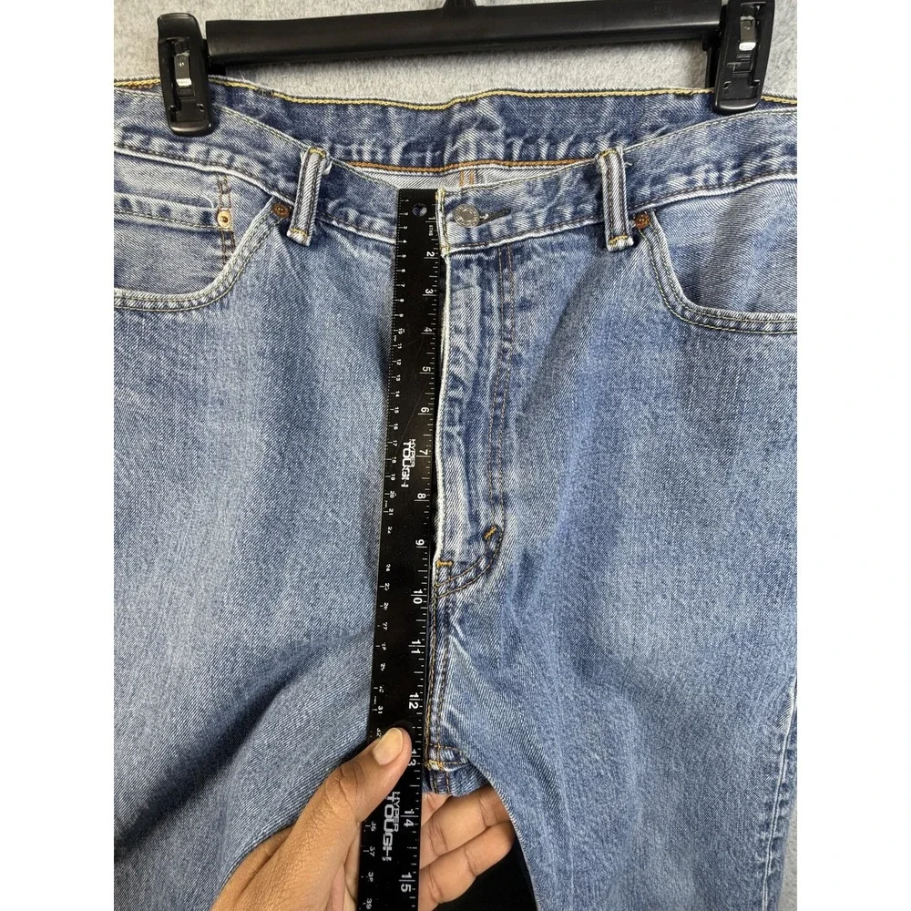 Levis 505 Jeans Mens 42x24 Blue Medium Wash Denim Regular Fit Straight Leg Pants